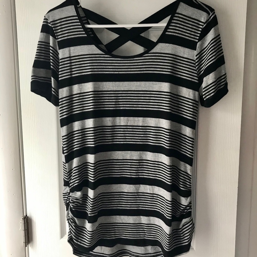 Striped maternity top